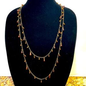 Bakelite? Teardrop Beads 1920’s Flapper Necklace